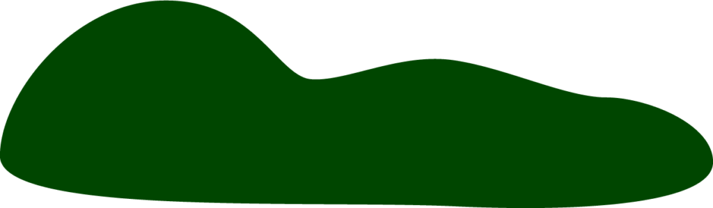 久万高原の山並みをイメージした緑色のシルエット